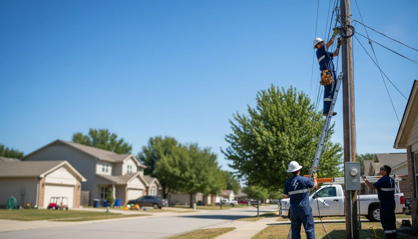 Residential electrician providing installation services in Sallisaw, OK